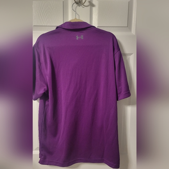 Under armour men's performance polo size XL purple - Picture 2 of 3